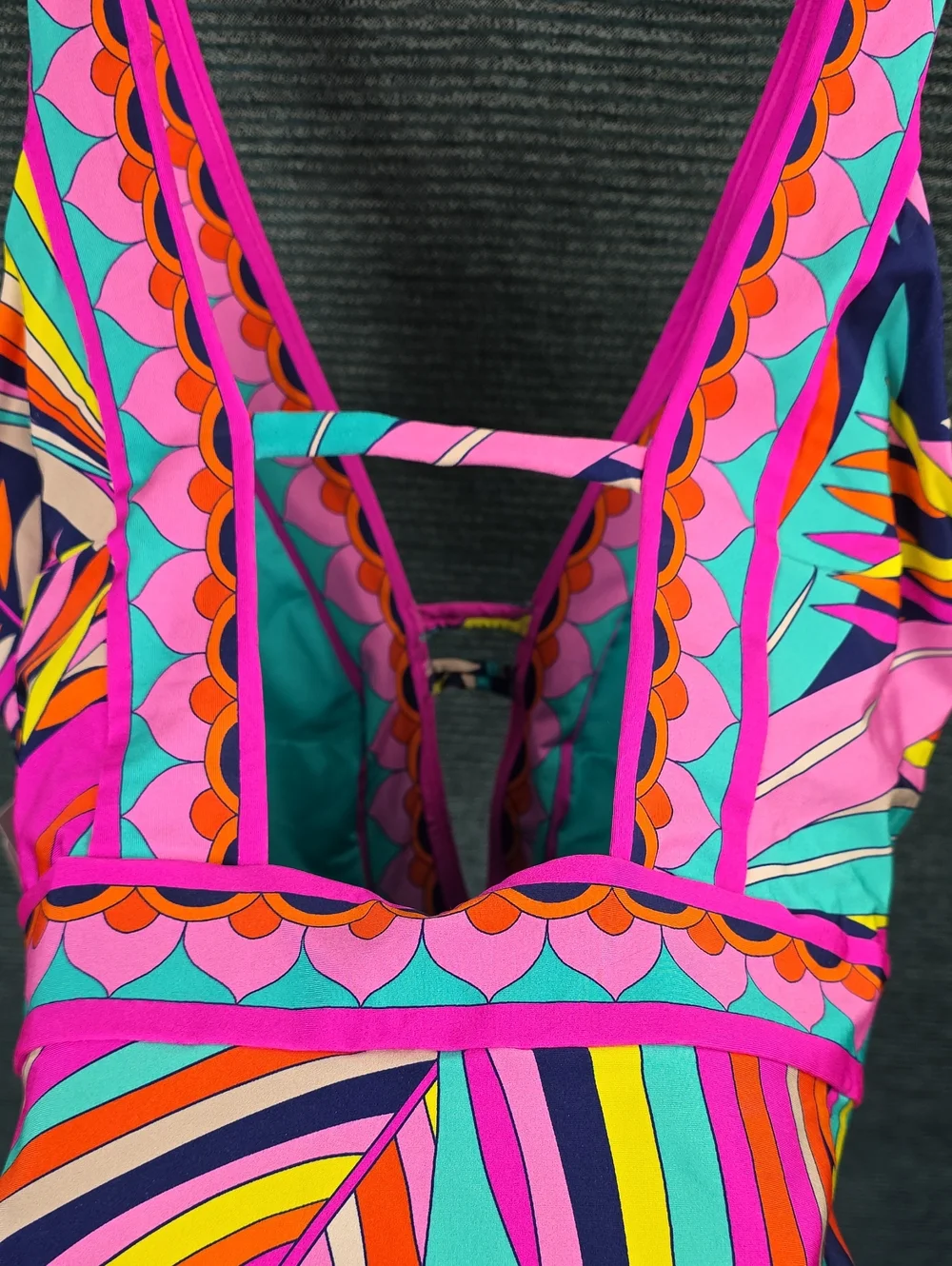 Trina Turk Paralia Plunge Neck One Piece